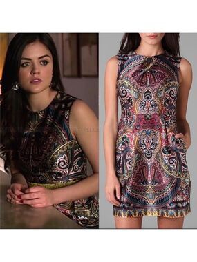 Nanette Lepore Silk Gotham Stakes Dress‎ ASO Lucy Hale in Pretty Little Liars